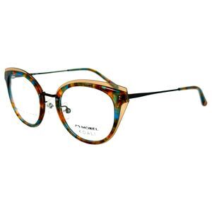 Morel Koali 20072K Womens Plastic Eyeglass Frame MM03 Brown Blue 48-21 France